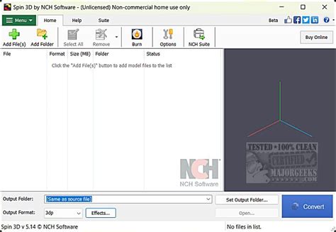 spin 3d mesh converter software